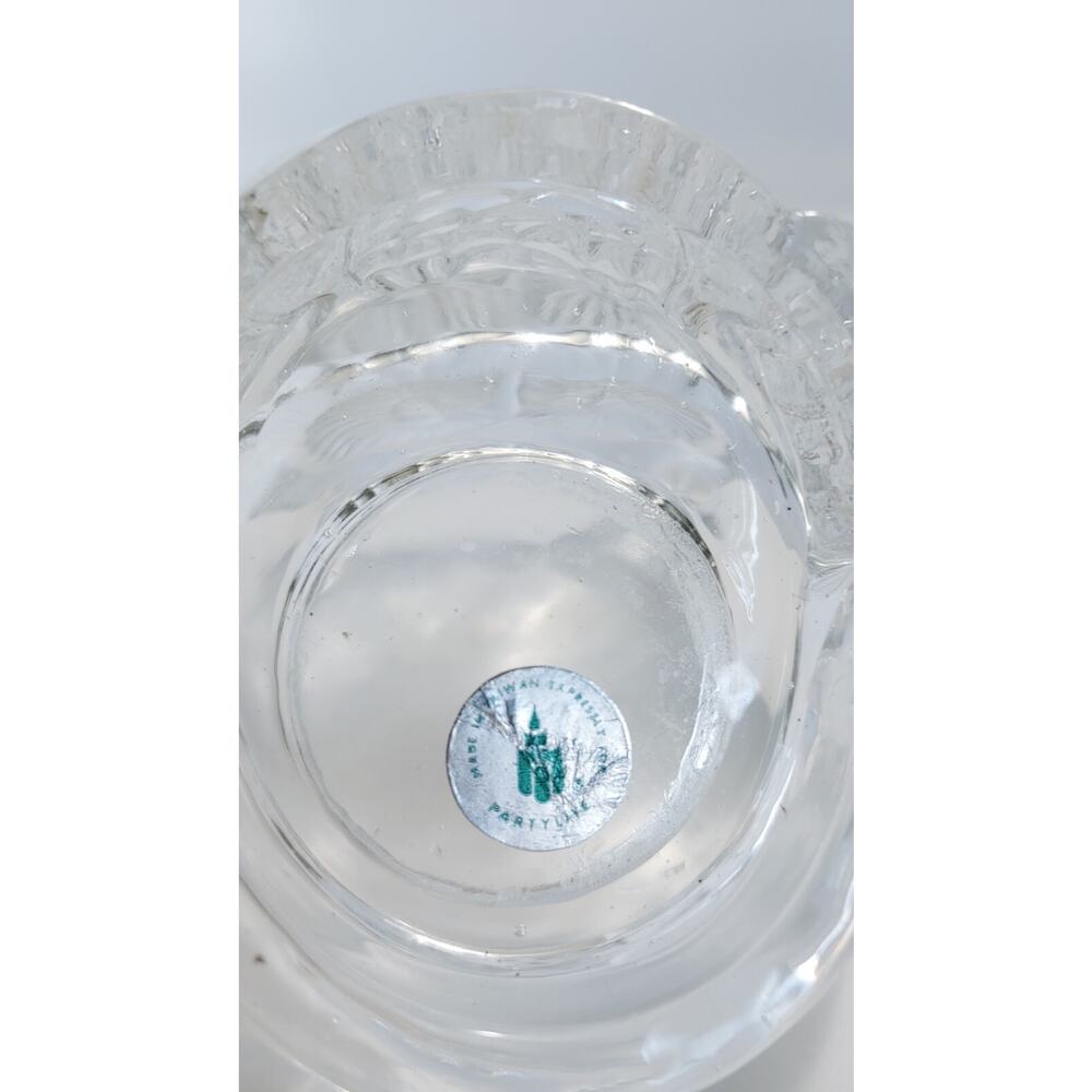 Party Lite Owl Candle Holder Glass-Battery Operated Votive Candle Included-4" - Picture 13 of 16